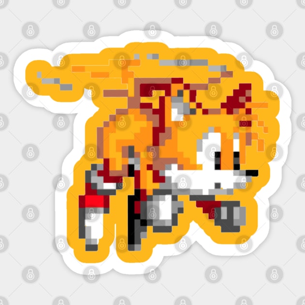 16 Bit Tails Sticker by Retrollectors